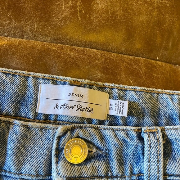 & Other Stories Women’s Organic Cotton 'The Key Cut' Jeans Size 26 Rigid Denim - Picture 6 of 11